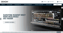 Desktop Screenshot of denon.pl