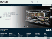 Tablet Screenshot of denon.co.za