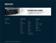 Tablet Screenshot of denon.com