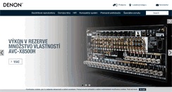 Desktop Screenshot of denon.sk