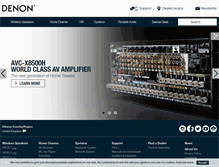 Tablet Screenshot of denon.co.uk