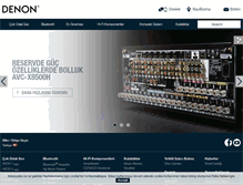 Tablet Screenshot of denon.com.tr