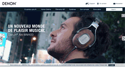 Desktop Screenshot of denon.fr