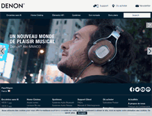 Tablet Screenshot of denon.fr